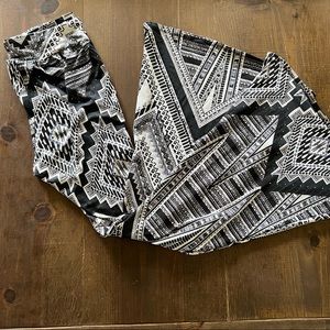 Handmade Elastic Waistband Wide Leg Pants